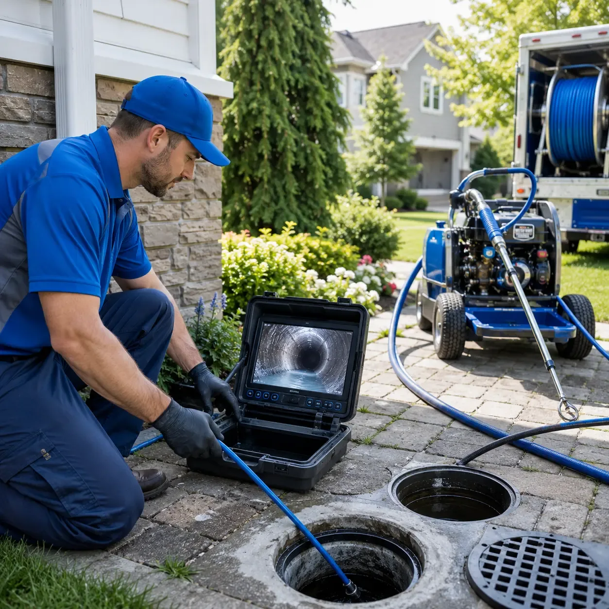 Outdoor drain cleaning professionals serving Gray, GA