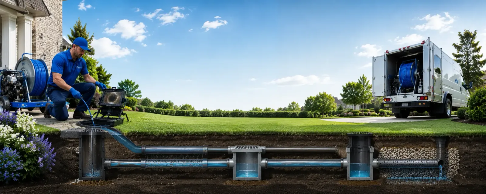 Outdoor drain cleaning information for Gray, GA